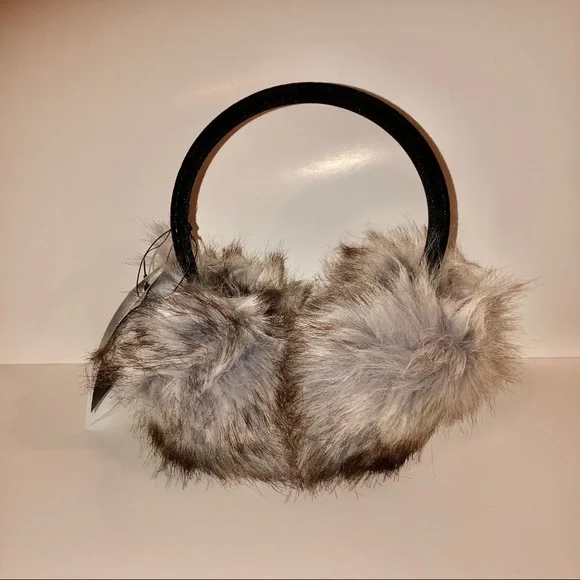 Surell Faux Fox Fur Earmuff with Velvet Headband - Picture 8 of 9